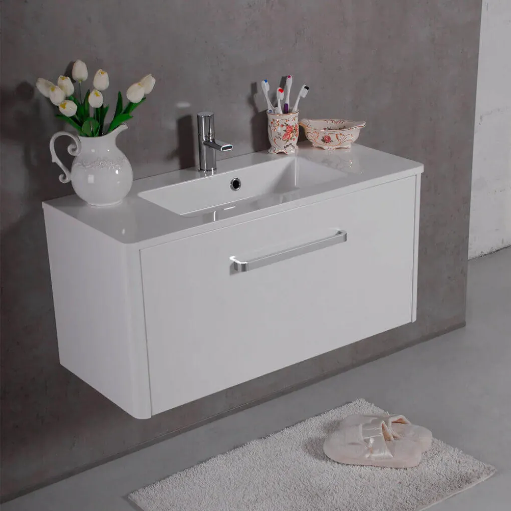 Шафа нижня Fancy Marble Fiji 900 з умивальником Annabell 900- Фото 3